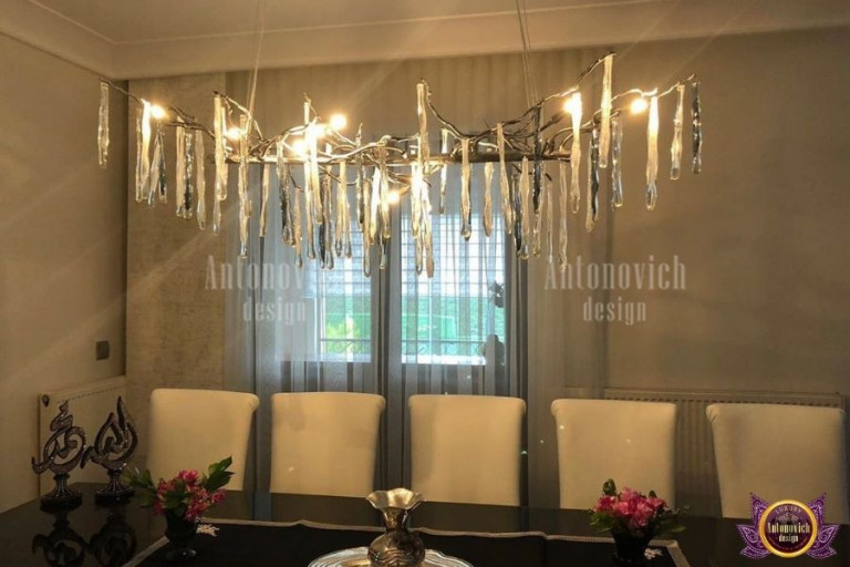Bespoke chandelier and furniture transforming a Dubai interior