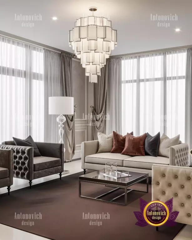 Contemporary living room interior featuring Dubai's unique style