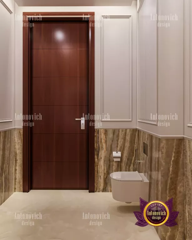 Elegant freestanding bathtub in a Dubai-inspired bathroom