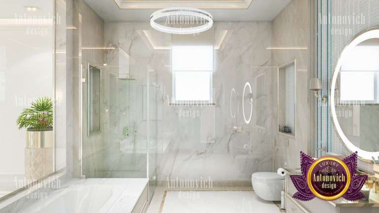 Spacious bathroom featuring a freestanding bathtub and stylish decor
