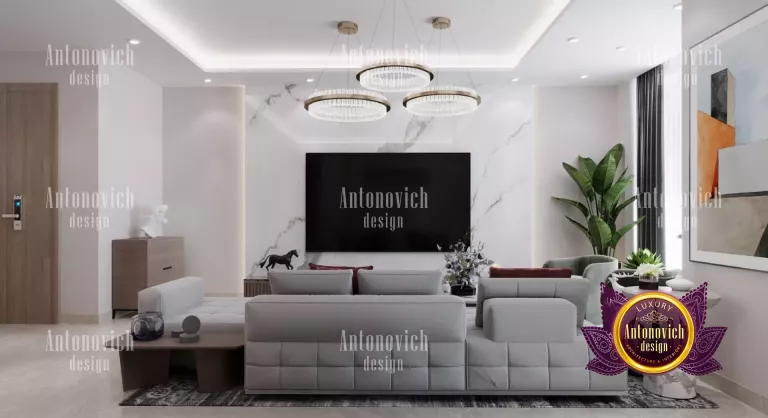 Sleek and stylish kitchen in a luxurious modern Dubai residence