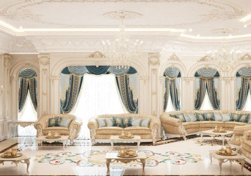 Elegant living room in the Интерьер Маджили