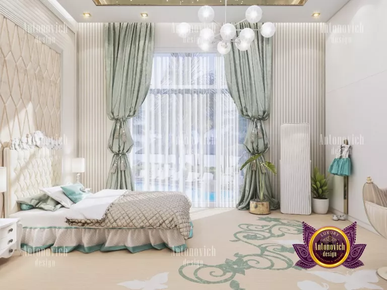 Opulent Dubai bedroom with a plush bed and stylish decor