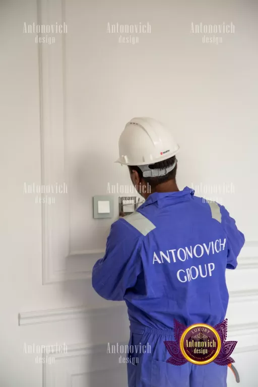 Expert technician installing a home appliance