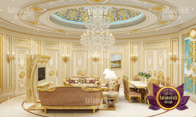 Lavish living room in the Дом Делюкс