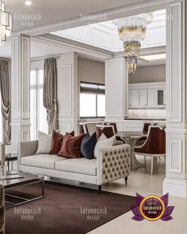 Luxurious Dubai living room with modern design elements