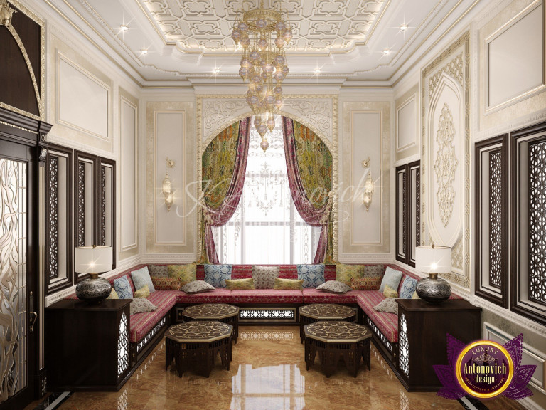 Luxurious Arabian Majlis hall interior design