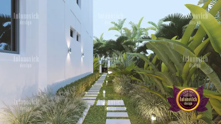 Elegant outdoor living space in a Dubai mansion