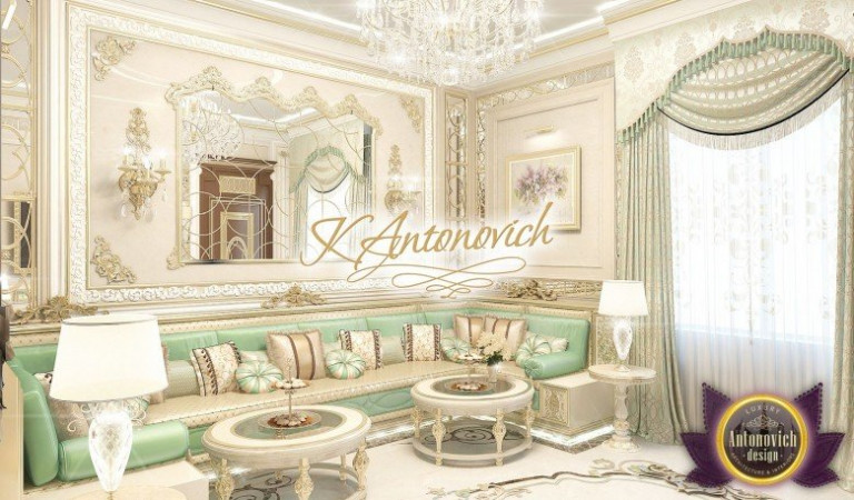 Elegant men's majlis with luxurious furniture and intricate details