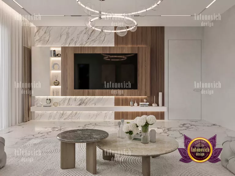White Luxury Living Room Interior Design