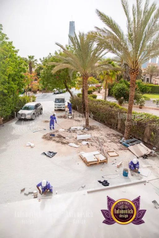 Professional masonry workers in Dubai