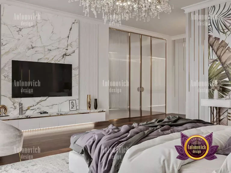 Elegant and sophisticated bedroom design in Dubai