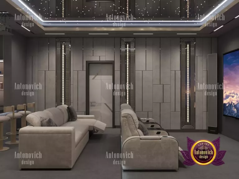 Innovative lighting design enhancing the Dubai home theater ambiance