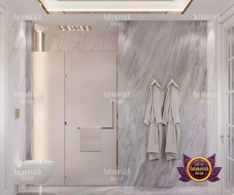 Elegant Dubai-inspired bathroom with a stunning view