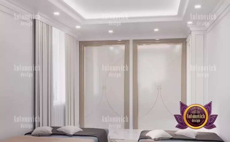 Elegant Dubai bedroom with plush bedding and exquisite decor