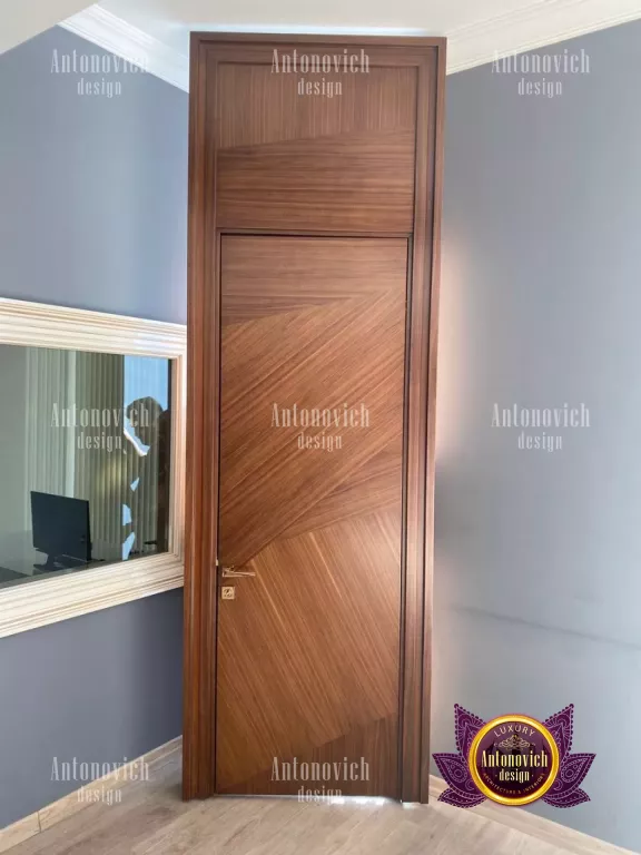 Elegant iron door showcasing intricate craftsmanship in Dubai