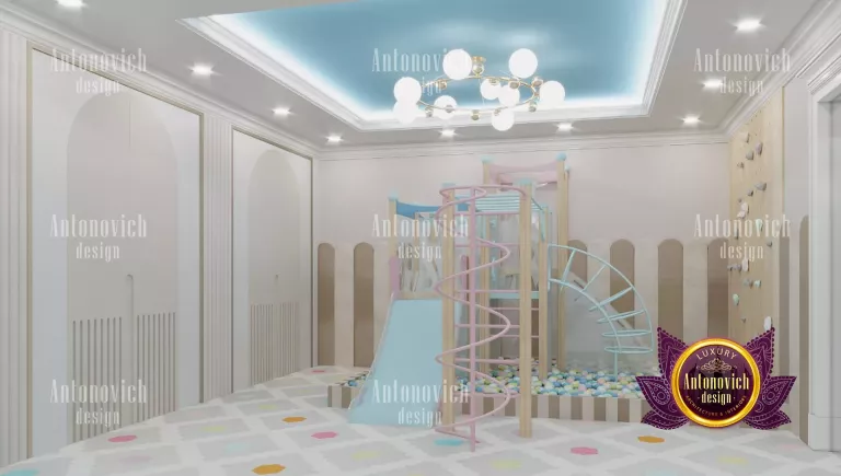 Colorful and imaginative playroom design in Dubai