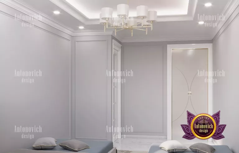 Elegant master bedroom in a Dubai luxury villa with a breathtaking view