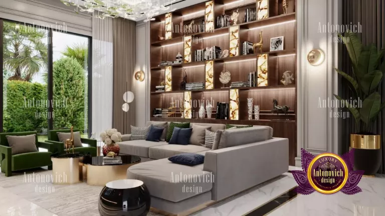 Exquisite Dubai living room with lavish furniture and decor