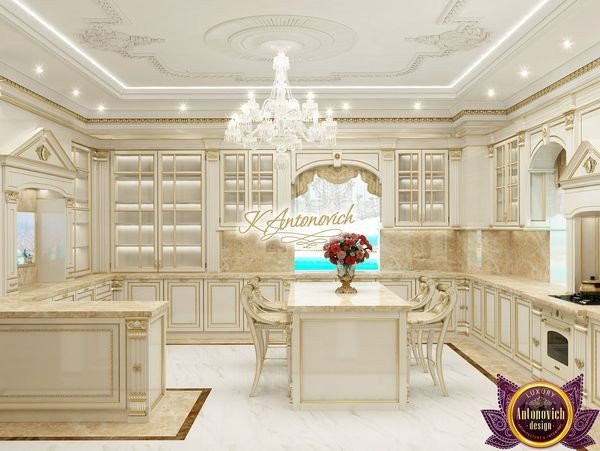 Modern kitchen design with stylish decor elements