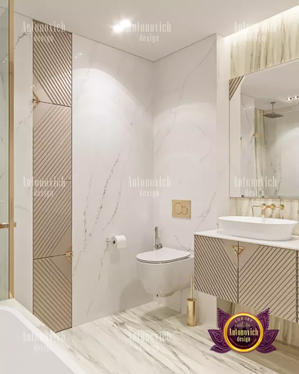 Modern Dubai master bathroom featuring a spacious walk-in shower