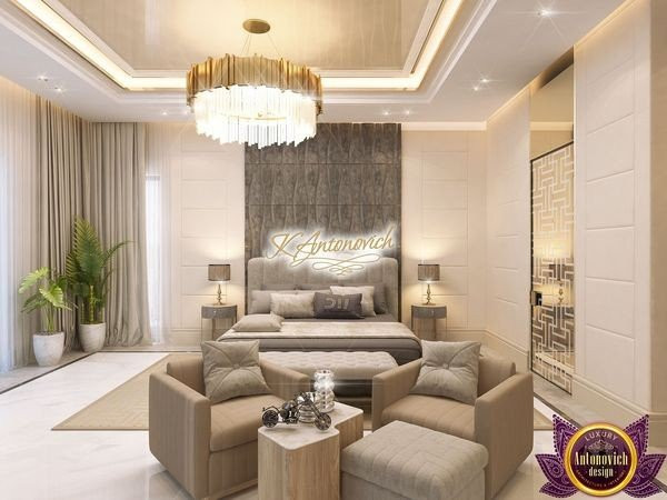 Exquisite living room with lavish furnishings and decor