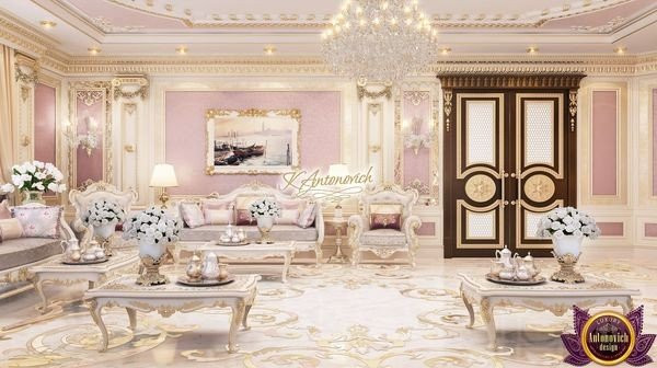 Elegant bedroom interior in UAE