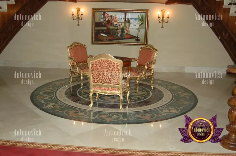 Modern, stylish luxury vinyl flooring in a Dubai penthouse