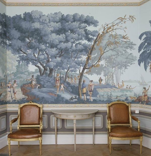 De Gournay hand-painted chinoiserie wallpaper