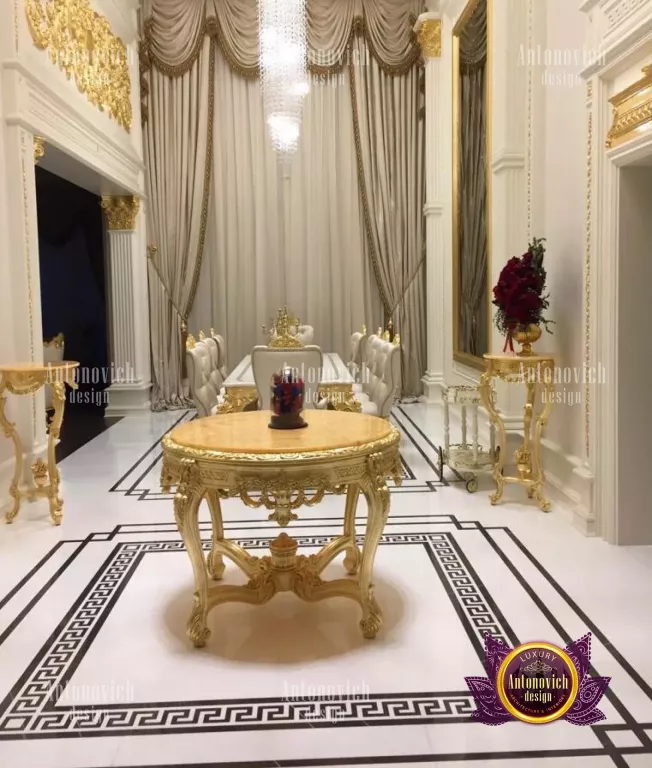 Luxurious marble flooring in a Dubai home