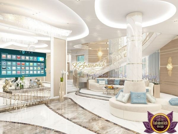 Luxurious living room design by Dubai studio