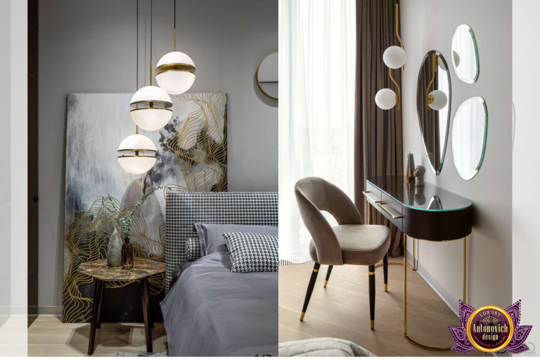 Chic and modern Dubai master bedroom design