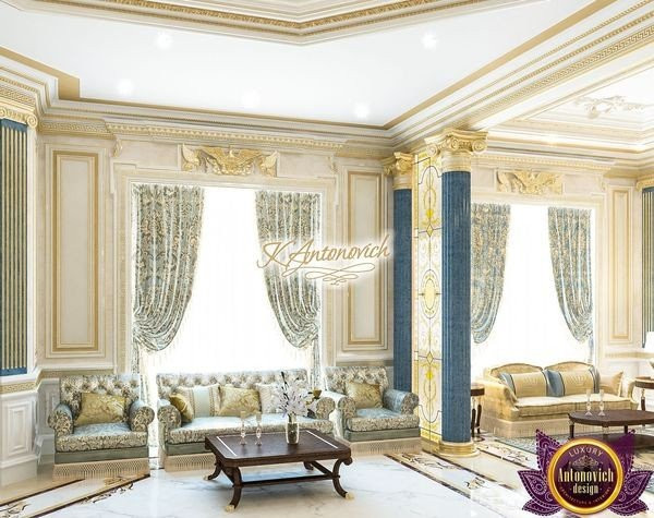 Elegant living room designed with Royal Style Deluxe touch