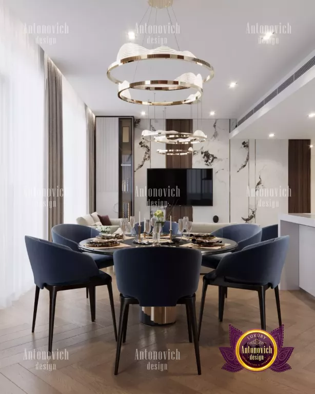 Exquisite table setting in a high-end Dubai dining room