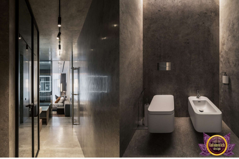 Elegant freestanding bathtub in a Dubai luxury bathroom