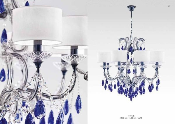 Stunning Italian chandelier with intricate crystal details
