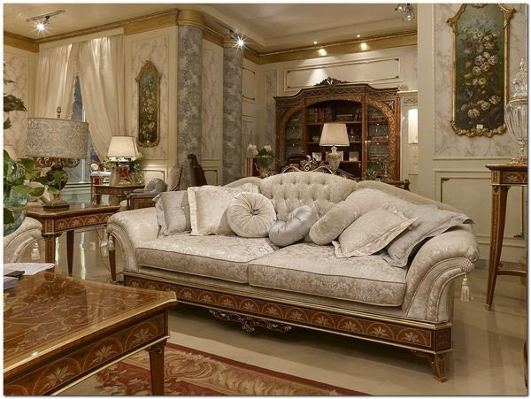 Elegant living room display at iSaloni 2017