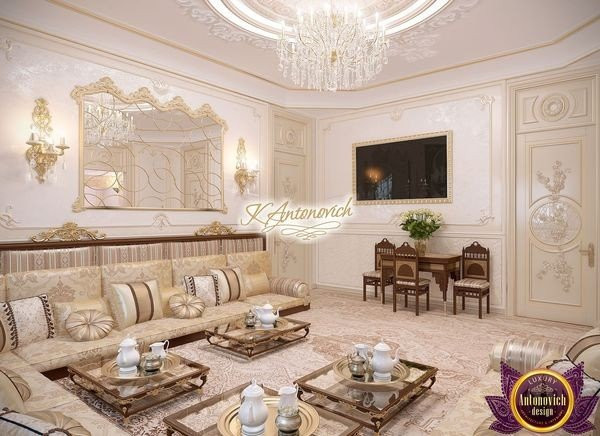 Detailed floor plan of a luxurious Dubai apartment