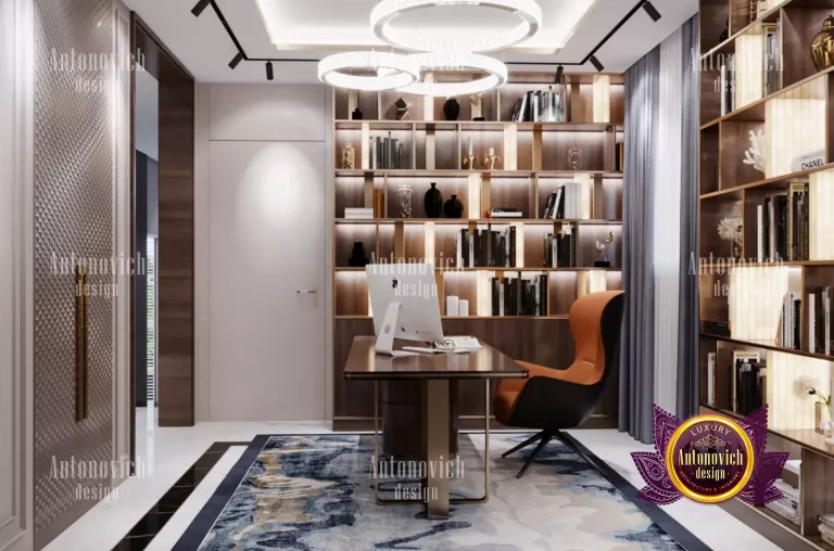 Sophisticated Dubai home office with high-end furniture