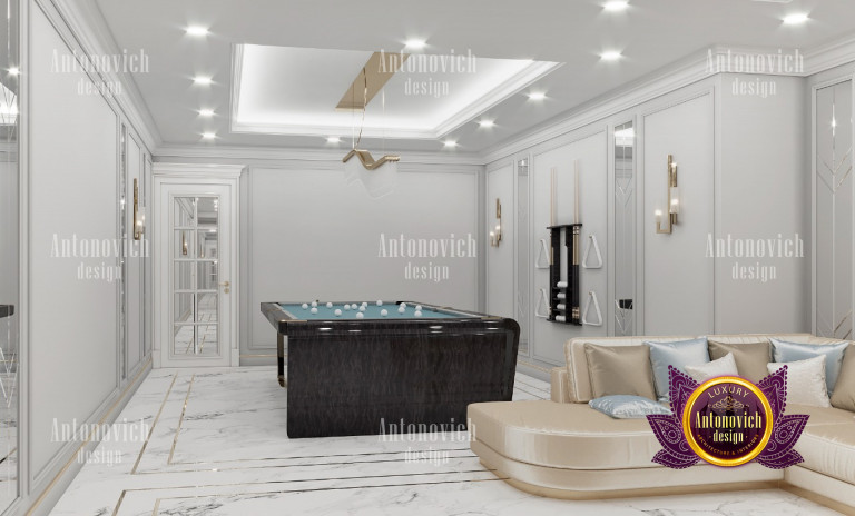 Elegant and spacious playroom interior design in a Dubai home
