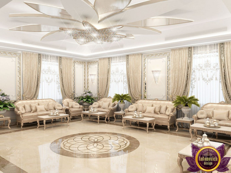 Luxurious Dubai majlis with exquisite details