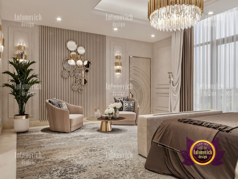 Exquisite Dubai bedroom showcasing lavish interior design elements