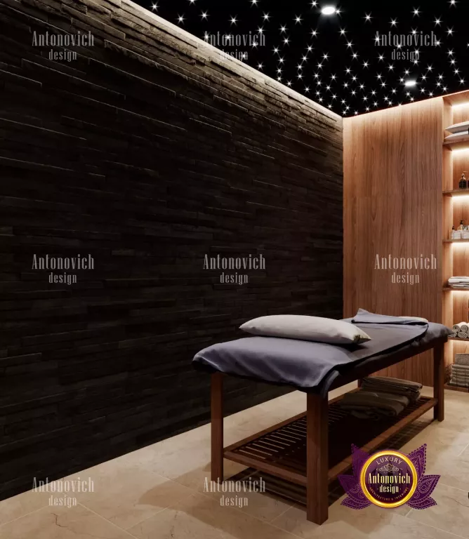 Modern spa reception area with stylish furniture and welcoming atmosphere