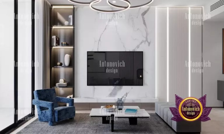 Elegant living room with sophisticated design elements