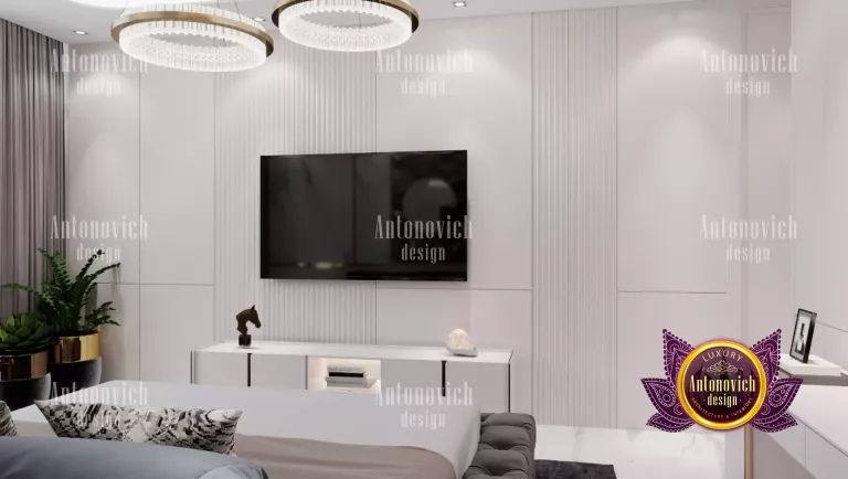 Modern Dubai master bedroom with sleek, minimalist decor
