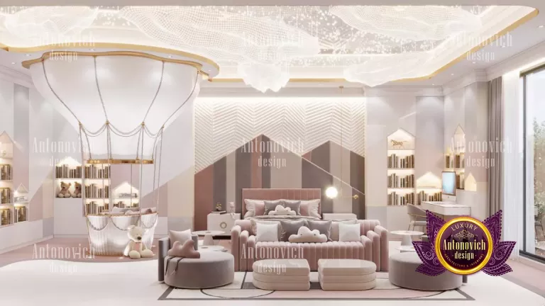 Elegant living room design with lavish furniture in a Dubai home