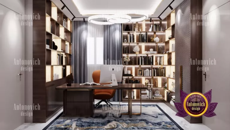 Elegant luxury home office setup in Dubai