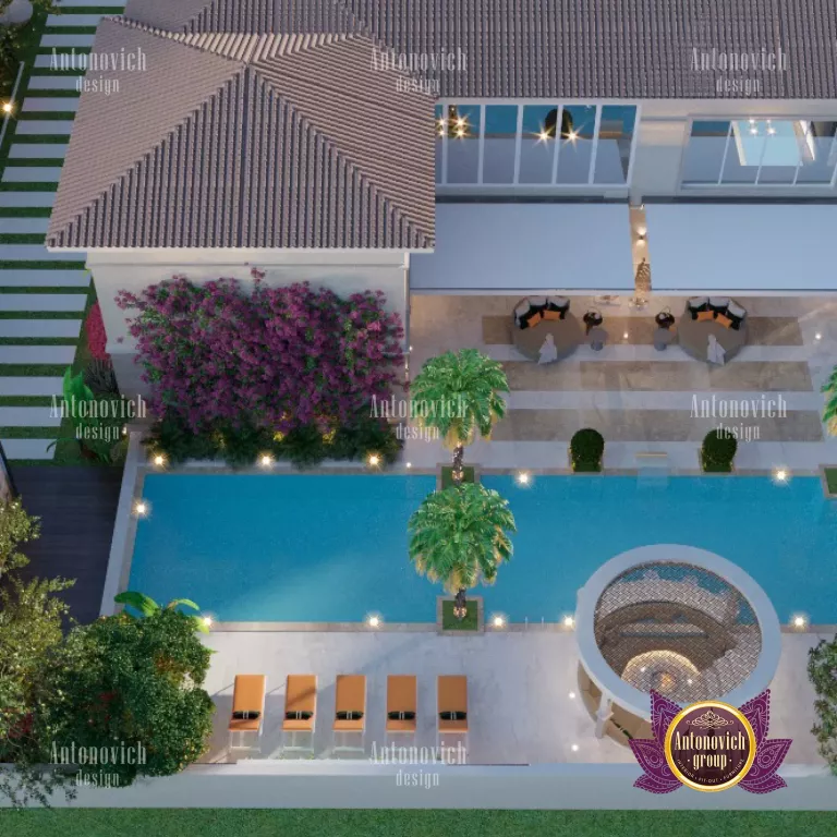 Stunning Dubai luxury home exterior with a modern design