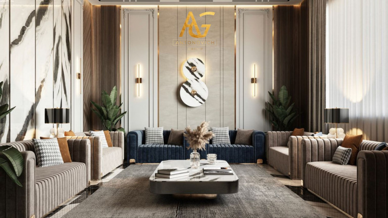 Luxurious Interior Design Services for an Elegant Villa in Saudi Arabia