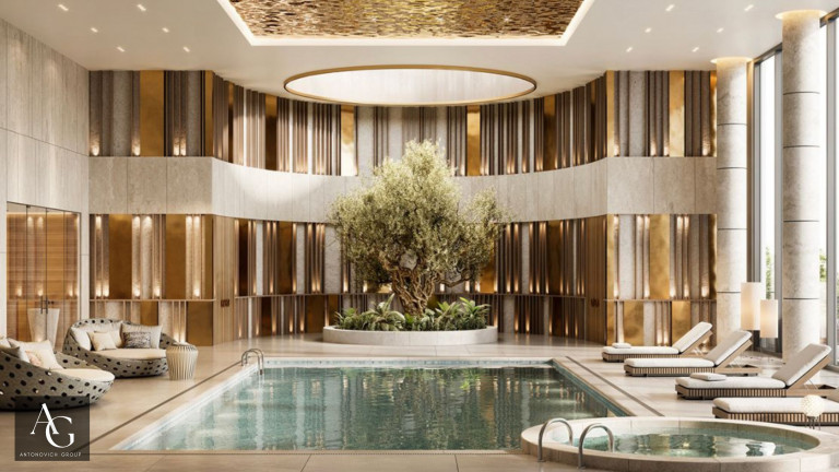 Exquisite Resort and Spa Interior Design with a Fitness Center